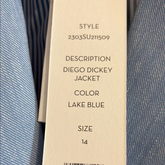 NWT Veronica beard DIEGO DICKEY JACKET blazer size 14 - Picture 4 of 8